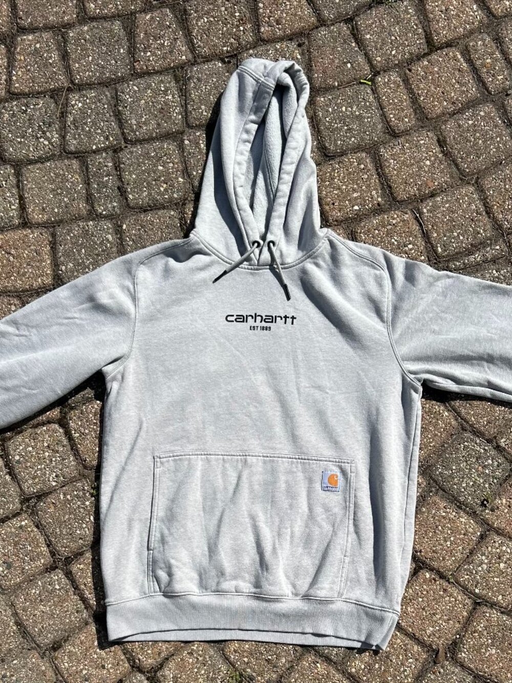 Carhartt Force Relaxed Fit Hoodie Heather Grey Mens Medium EST 1989
